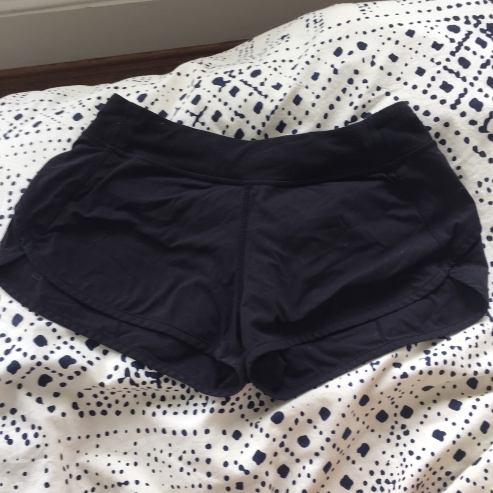 black ivivva speed shorts (kids lulu lemon)